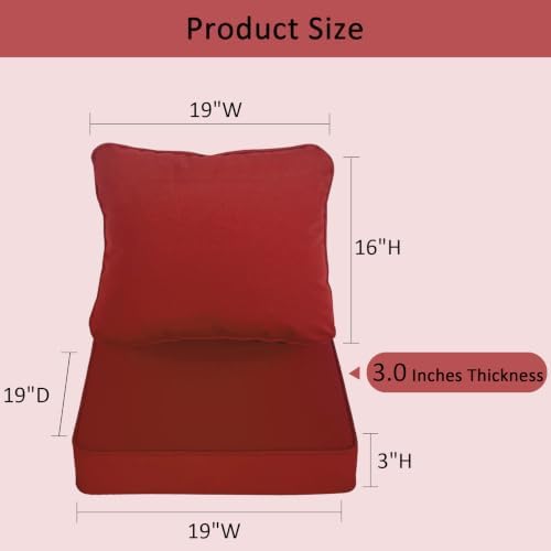COZYVIDA Patio Seat Cushions - Image 2
