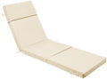 1Pack Beige Outdoor Chaise Lounge Cushions by VOGVOG