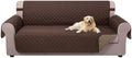 U-NICE HOME Large Sofa Cover Reversible Couch Cover, Chocolate/Taupe by U-NICEHOME
