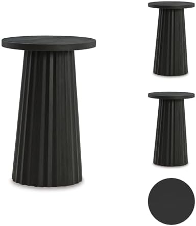 Signature Design by Ashley Ceilby Round Pedestal Accent Side Table - Image 6