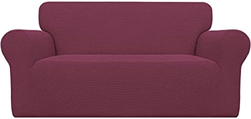 Easy-Going Stretch Oversized Loveseat Couch Covers Washable ASH Rose by Easy-Going