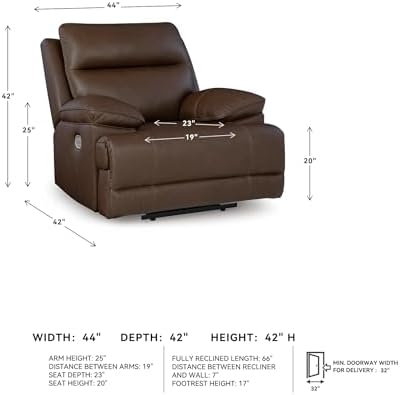 Signature Design by Ashley VonRyan Power Recliner, Zero Gravity Oversized - Image 3