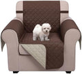 U-NICE HOME Reversible Recliner Chair Covers, Coffee/Beige by U-NICEHOME