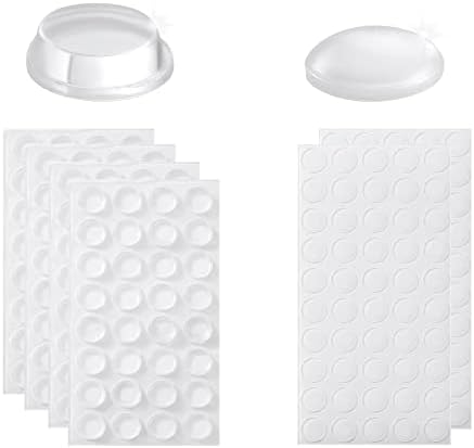 Cabinet Bumpers Soft Self-Adhesive Clear Rubber Bumper- Cabinet Door Dots Clear by Furnigear