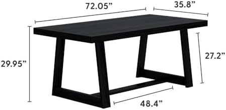 Plank+Beam Classic 72 Inch Dining Table, Rectangular - Image 2