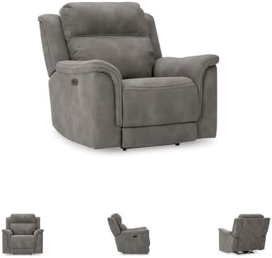 Signature Design by Ashley Power Recliner, Slate Zero Wall - Image 7