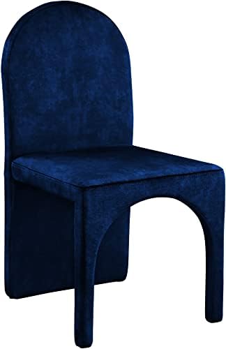 Meridian Furniture 803Navy-SC Summer Collection Modern | Contemporary Velvet - Image 4