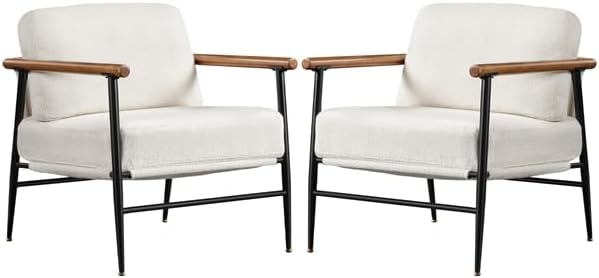 Yaheetech Accent Chairs Set of 2, Modern Living Room Chairs by Yaheetech