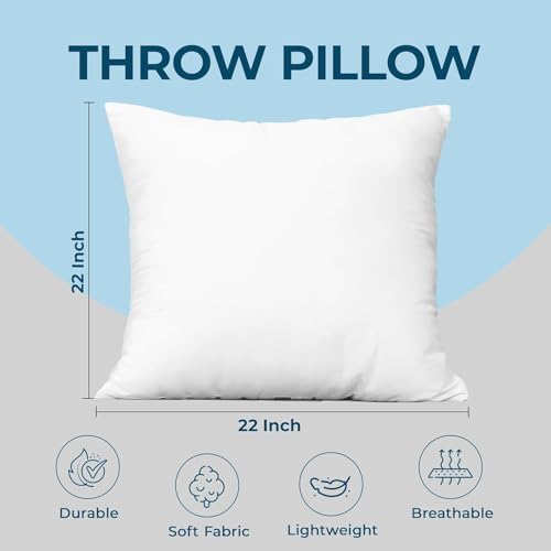 Utopia Bedding Throw Pillows, 22x22 Pillow Inserts - Image 4