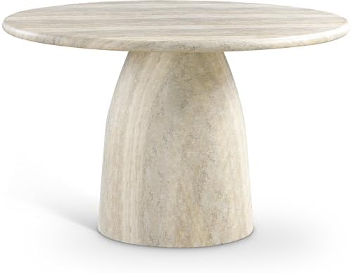 Meridian Furniture 701Travertine-T Cosenza Collection Art Deco 48.5" by Unknown