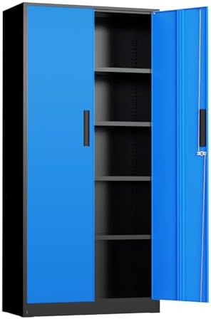 INTERGREAT Metal Storage Cabinet, Tall Metal Cabinet by INTERGREAT