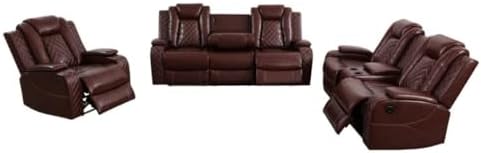 Electric Power Recliner Chair/Loveseat/Sofa Living Room, Comfy Home Theater - Image 5