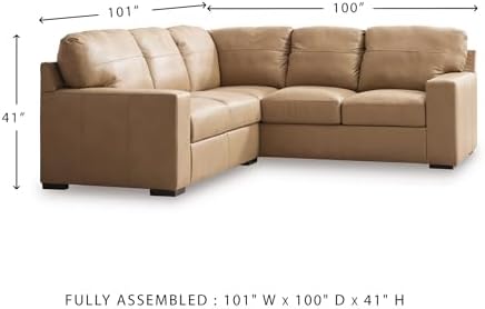 Signature Design by Ashley Bandon 2-Piece Leather Sectional Sofa - Image 3