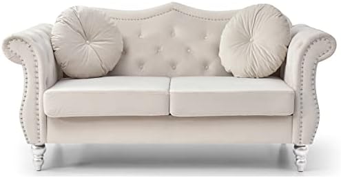 Velvet Loveseat, Dark Gray - Image 4