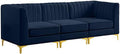 Meridian Furniture 604Navy-S93 Alina Collection Modern | Contemporary Navy by MeridianFurniture