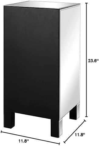 Bonnlo 3-Drawer Mirrored Nightstand Set of 2, End Table, Bedside Table - Image 3