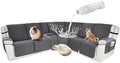 Waterproof Sectional Reclining Couch Covers L Shaped Recliner Sectional Sofa by ROFASVCO