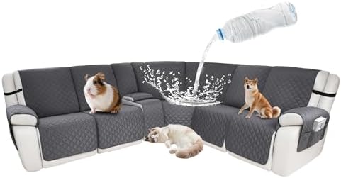 Waterproof Sectional Reclining Couch Covers L Shaped Recliner Sectional Sofa by ROFASVCO