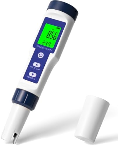 Pool Salt Tester, Digital Salt Water Pool Tester & Ph Tester, Salt Tester by CIMALAB