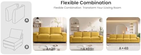 TEKAMON Middle Seat with Storage, Modular Sofa Couch - Image 3