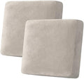 H.VERSAILTEX Velvet Stretch Couch Cushion Cover Plush Cushion Slipcover by HVERSAILTEX