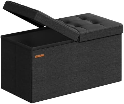 SONGMICS 30 Inches Storage Ottoman, Foldable Bench by SONGMICSbySONGMICSHOME