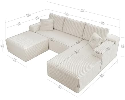 Boneless Couch Modular Sectional Sofa Cloud Couch - Image 2