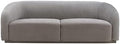 Yara 90.6" Grey Pleated Performance Velvet Sofa by TOVFurniture