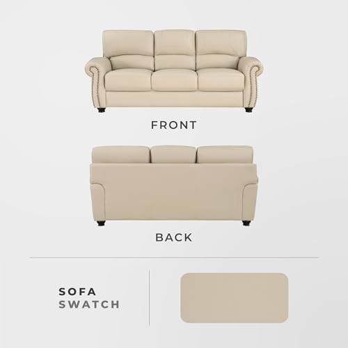 Lexicon Leather Match Couch for Living Room - Image 4