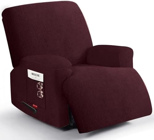 Oversized 3 Pieces Stretch Recliner Chair Covers by Jcones