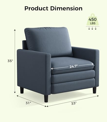 Welzona 3-Layers Cloud Accent Chair, Teddy Arm Chairs - Image 2