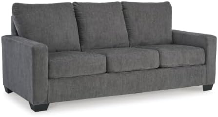 Signature Design by Ashley Rannis Queen Sleeper Sofa, Pewter Pull Out Couch by Unknown