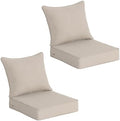 COZYVIDA Patio Seat Cushions, Natural Linen by COZYVIDA