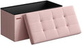 SONGMICS 30 Inches Folding Storage Ottoman Bench, Load 660 lb by SONGMICSbySONGMICSHOME