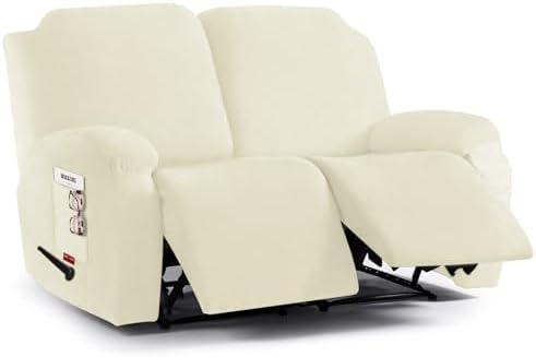 4 Pieces Stretch Recliner Loveseat Covers by Jcones