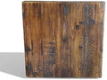 Rustic Reclaimed Wood Dining Table Top, Dark Brown Matte Finish, by Heirloum