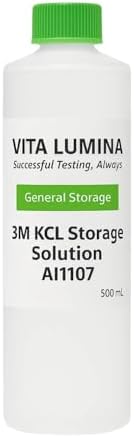 KCL pH Meter Storage Solution 500 mL | ORP & Electrode Calibration Solution by VitaLumina