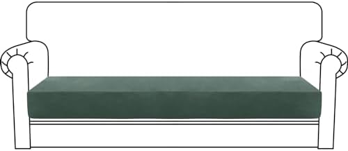 MAXIJIN Velvet Stretch Couch Cushion Covers Soft Sofa Cushion Cover Replacement by MAXIJIN