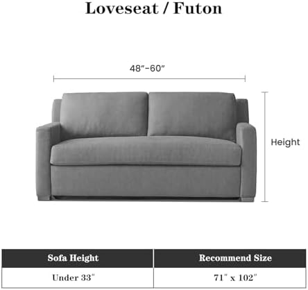 MEETSKY Washable Sofa Covers Love Seat Couch Cover Sofa Slipcover - Image 3