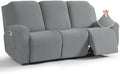 TAOCOCO Stretch Recliner Sofa Covers 8 Piece, Dusty Grey by TAOCOCO