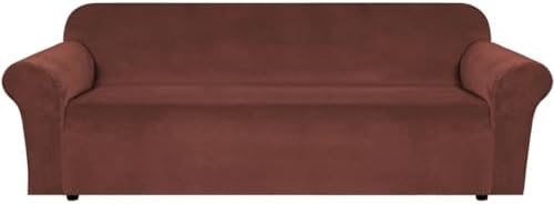H.VERSAILTEX Stretch Velvet Sofa Covers Large Couch Covers Furniture Protector by HVERSAILTEX