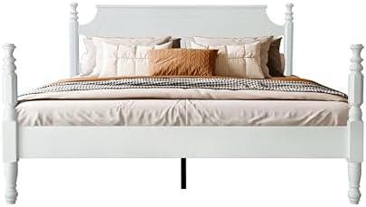 Solid Wood Queen Size Platform Frame, Headboard & Footboard, No Box Spring by EastWestFurniture