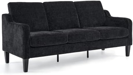 VINGLI Black Couches for Living Room - Image 7