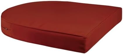 Jeco Wicker Chair with Red Cushion - Image 5