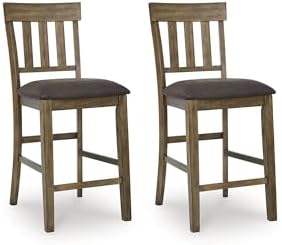 Signature Design by Ashley Wood Counter Height Bar Stools by Unknown