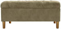HomePop 40" Ainsley Button Tufted Storage Bench by HomePop
