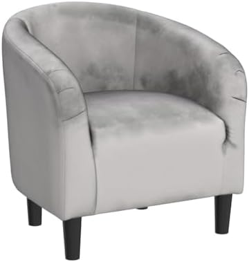 Topeakmart Compact Velvet Accent Chairs Set of 2 - Image 4