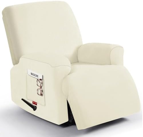 Oversized 3 Pieces Stretch Recliner Chair Covers by Jcones