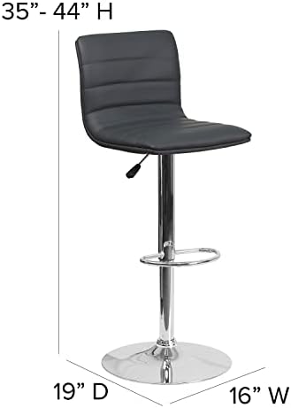 Flash Furniture Vinyl Swivel Adjustable Bar Stool - Image 3