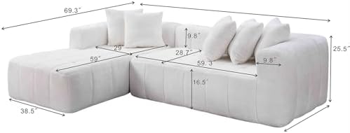 L-Shaped Sectional Cloud Sofa - Image 2